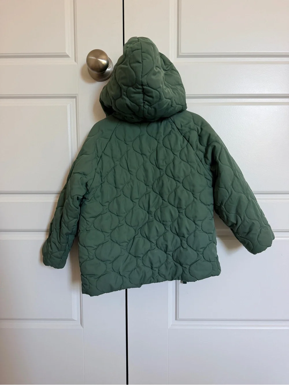 Patagonia Olive Green Quilted Kids Jacket and Snow Pants